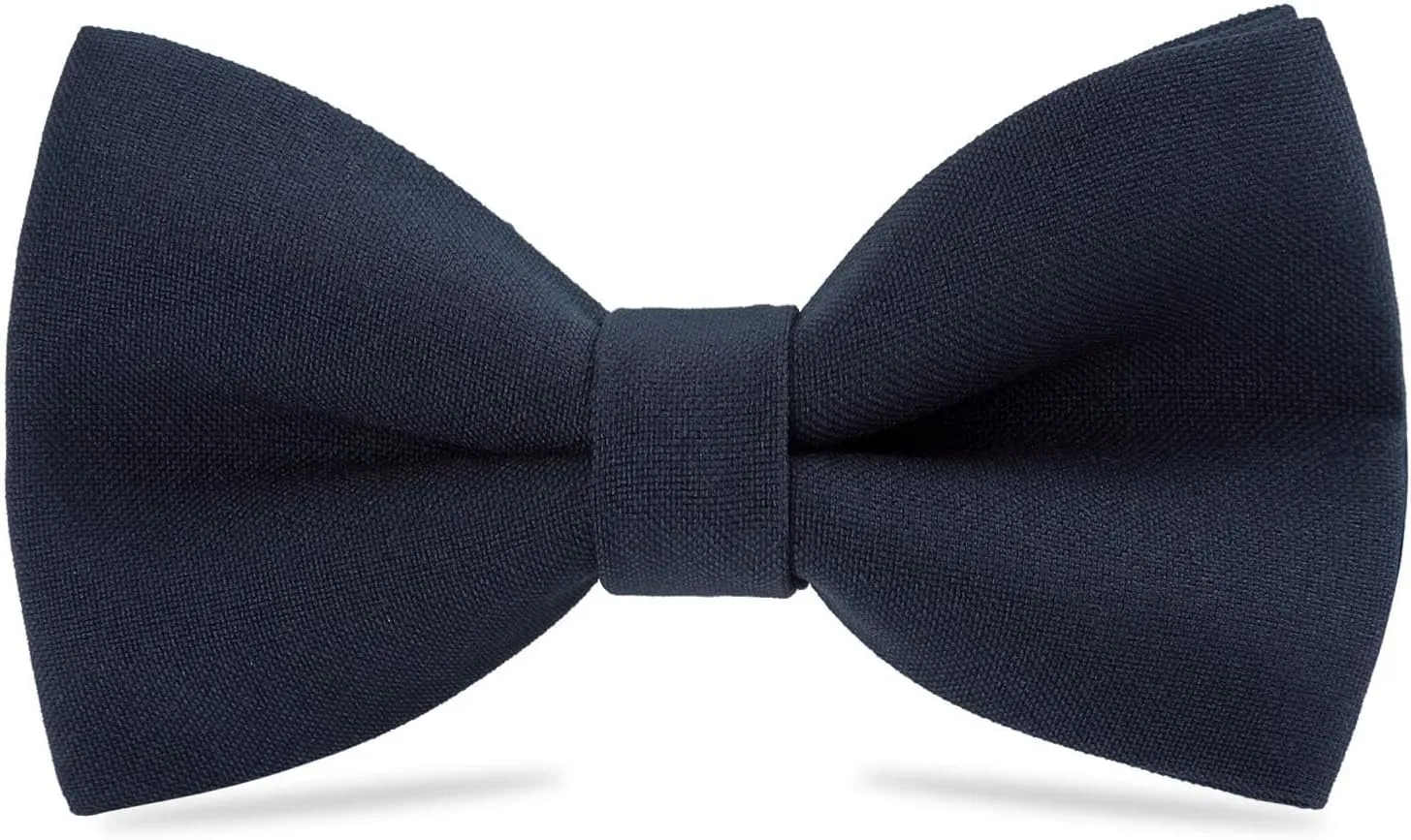 WELROG Classic Pre-Tied Bow Tie for Children & Adults Solid Color Adjustable Bowtie