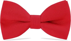 WELROG Classic Pre-Tied Bow Tie for Children & Adults Solid Color Adjustable Bowtie