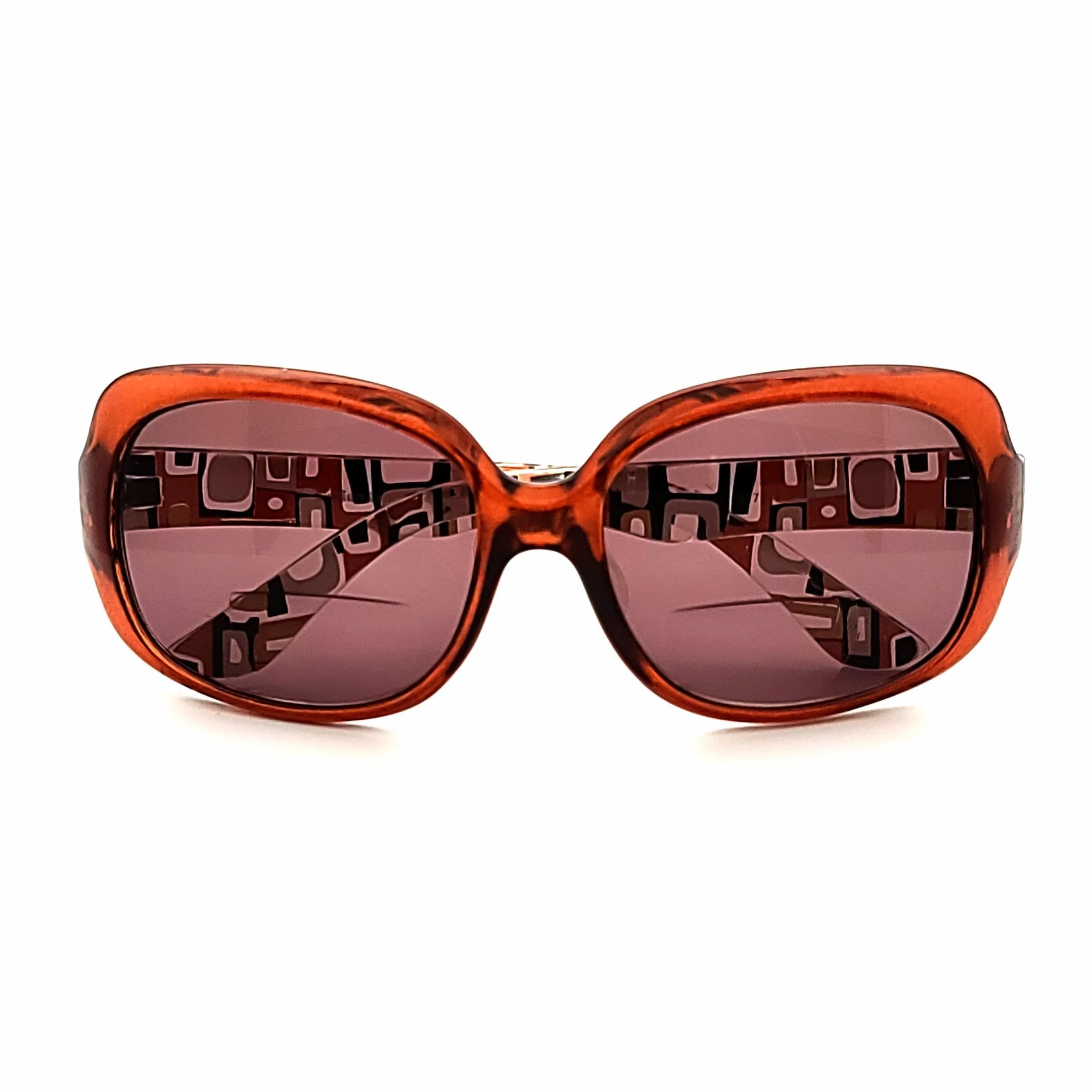 Women's Large Lens Retro Pattern Bifocal Reading Sunglasses